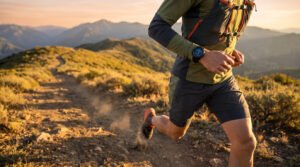 Course trail avec montre